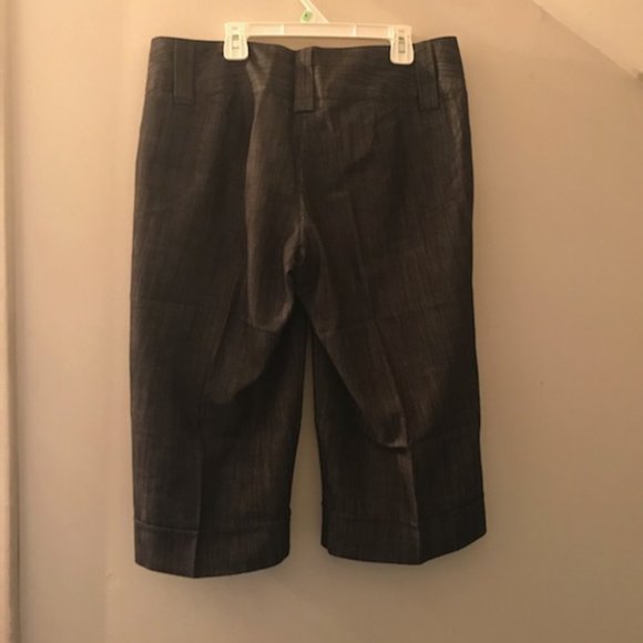 🔶5/30$!! Professional/Career Two Button, Dark Grey Capris - Picture 4 of 8